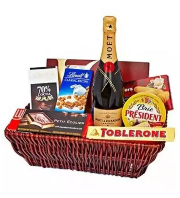 Moet Chocolates Gift Basket