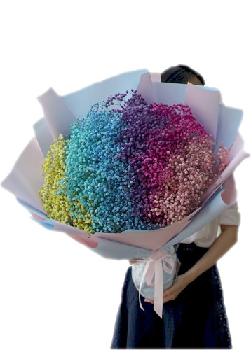 Rainbow Baby's Breath Giant Bouquet