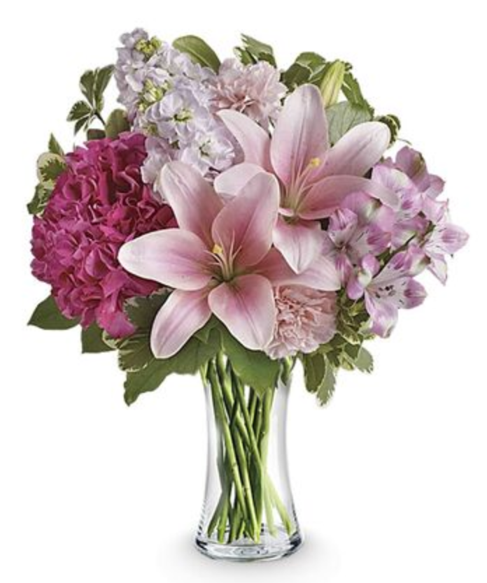 Lilies and Hydrangeas