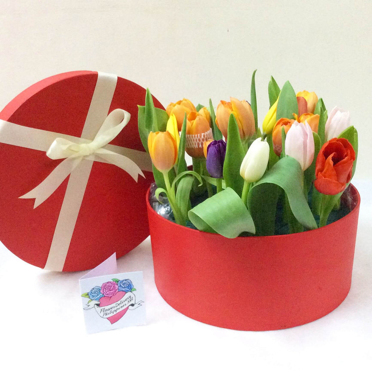 Assorted Tulips in a Box
